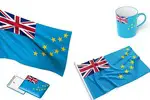 Tuvalu flag & other mementos